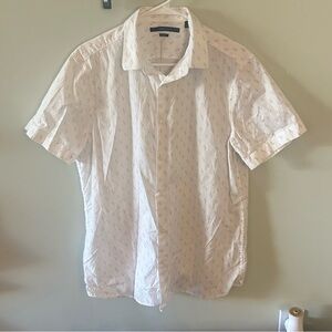 Perry Ellis Men’s Short Sleeve Geo Print Shirt, Sz L